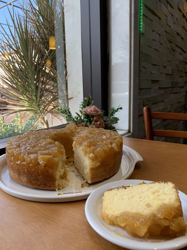 [92] Bolo Fatia Cobertura de Abacaxi